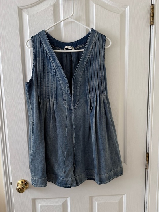 Mustard Seed Other - Mustard Seed Denim Sleeveless Romper